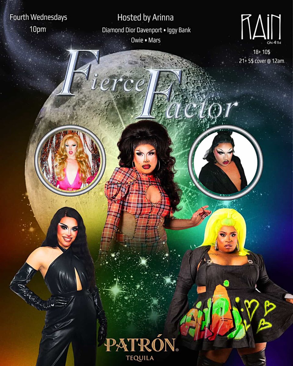 marsduh's tweet photo. ⭐️ TONIGHT ⭐️ 10 PM @ Rain on 4th, I’m so excited to join Arinna and her Fierce Factor cast, I mean look at the material 🤩 I better see you there! https://t.co/YlPE23d0C8