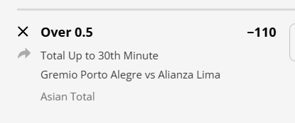 JazzrazBets's tweet image. O.5 Goals First 30 Soccer bets are the sweat you didn&apos;t know you need. Trust me its electric ⚡️

Copa Sudamericana: Gremio/Lima O.5 First 30 -110 DK

Vamos 🫡
