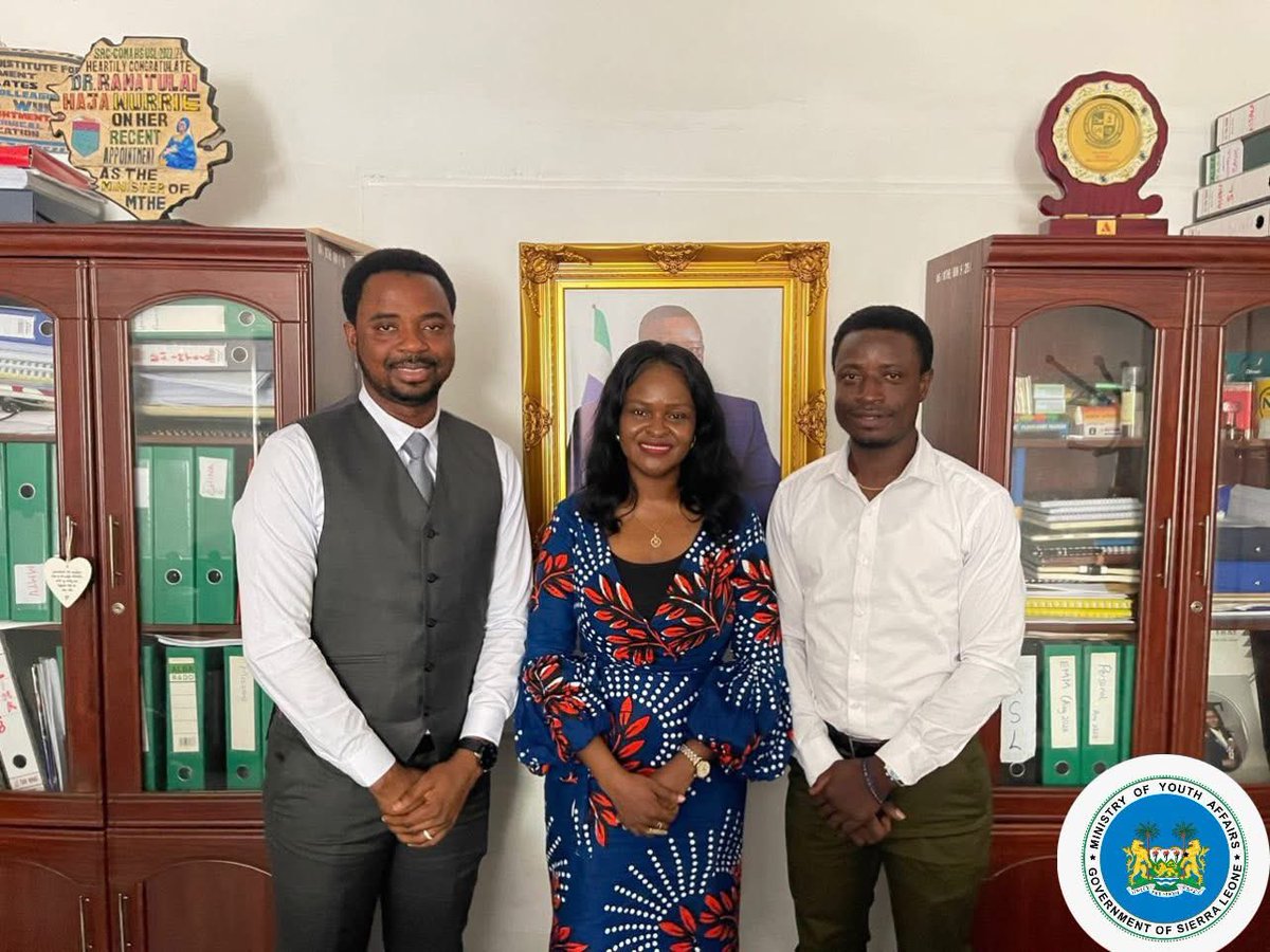 WurieHaja's tweet photo. MOYA and @techhigheredu are partnering to launch a unified national skills training programme, bringing MOYA’s commitment to youth empowerment &amp; @techhigheredu’s commitment to #TVET—advancing shared goals for inclusive, job-ready skills development in 🇸🇱. #Skills4Youth #TVET https://t.co/qqXJx1trus