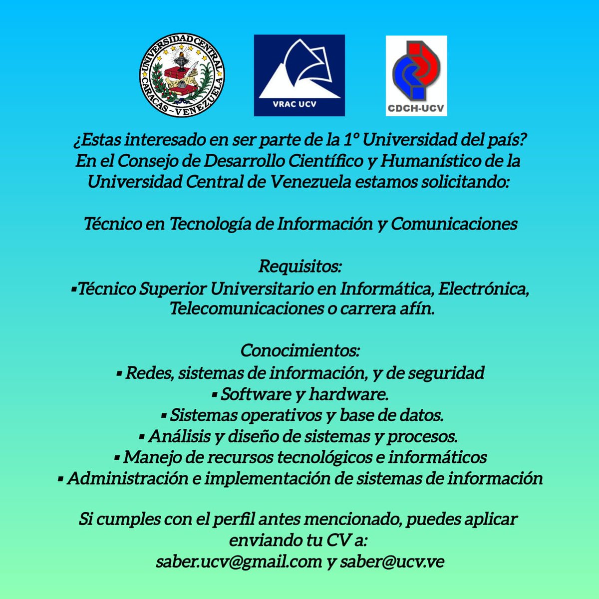 ¡Te estamos buscando! 👇🏻