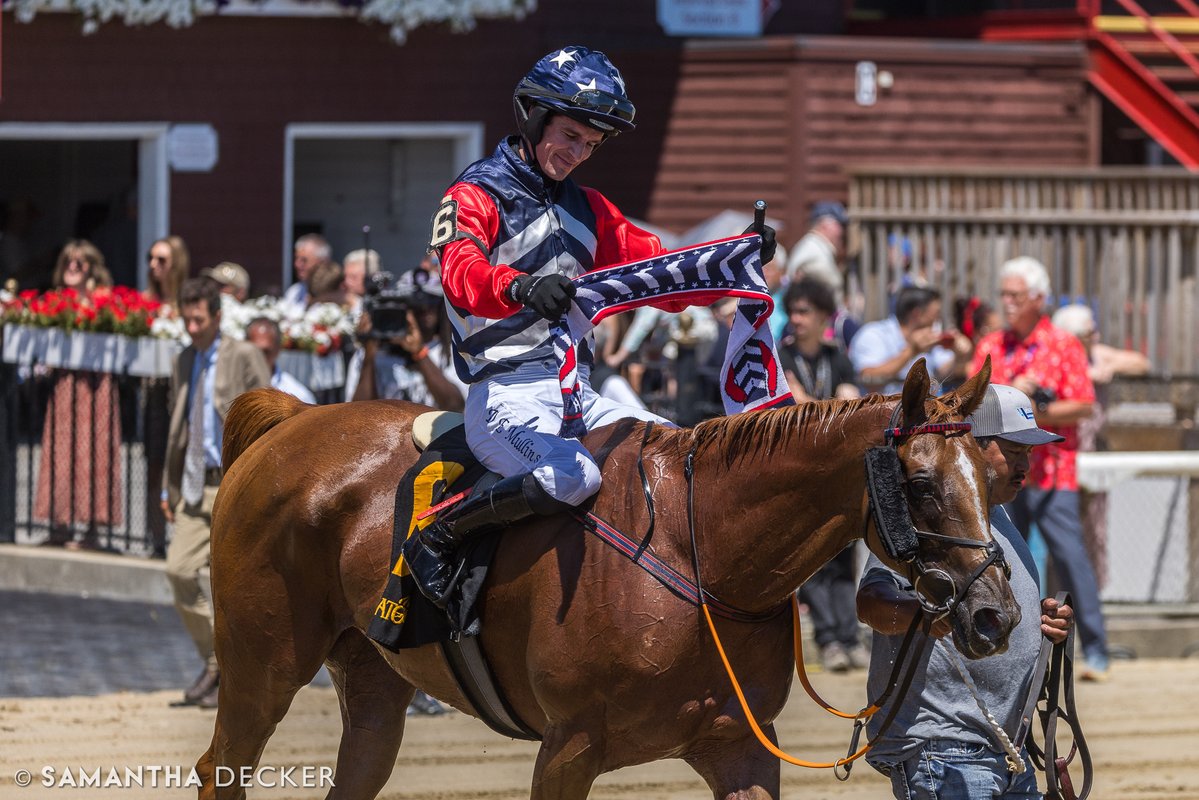 sdeckerphoto's tweet image. It was Historic Heart over Proven Innocent today in the Grade I A.P. Smithwick Memorial at Saratoga. Danny Mullins was onboard for trainer @Keri145. Congrats to all connections!
Shot for the @saratogaspecial