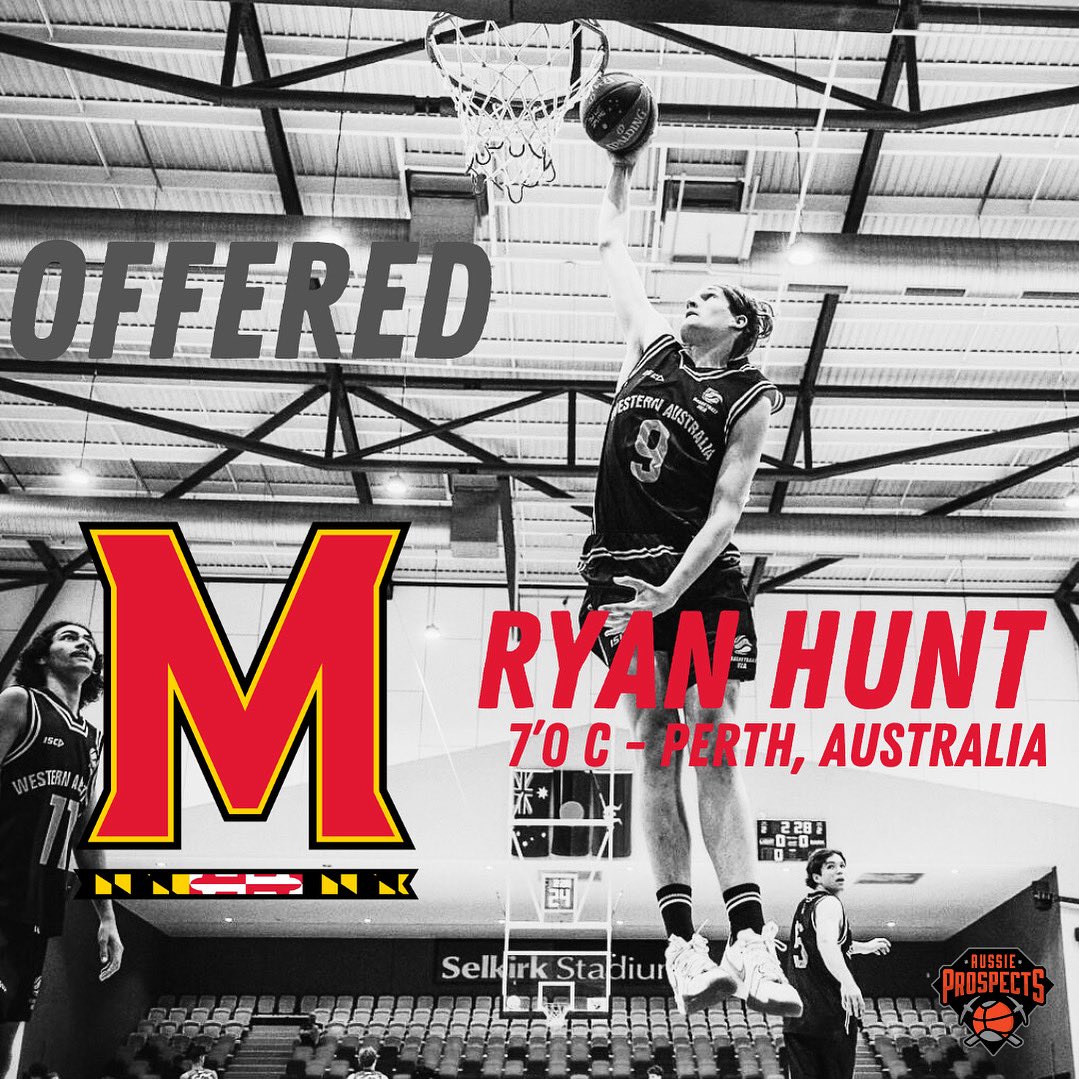 Aussie Prospects (@prospectsaussie) on Twitter photo Congratulations to 7’0 Centre Ryan Hunt who has received an offer from the University of Maryland (NCAA I) <a href="/RyanTJHunt/">Ryan Hunt</a> <a href="/coach_turner11/">coach_turner13</a> <a href="/CoachAshMcCorm1/">Coach_Ash_McCormick</a> <a href="/VerbalCommits/">Verbal Commits</a> <a href="/JUCOadvocate/">JUCOadvocate - Brandon Goble</a> <a href="/AUSSIESinNCAAB/">Aussies in NCAAB</a> Congratulations to 7’0 Centre Ryan Hunt who has received an offer from the University of Maryland (NCAA I) <a href="/RyanTJHunt/">Ryan Hunt</a> <a href="/coach_turner11/">coach_turner13</a> <a href="/CoachAshMcCorm1/">Coach_Ash_McCormick</a> <a href="/VerbalCommits/">Verbal Commits</a> <a href="/JUCOadvocate/">JUCOadvocate - Brandon Goble</a> <a href="/AUSSIESinNCAAB/">Aussies in NCAAB</a>