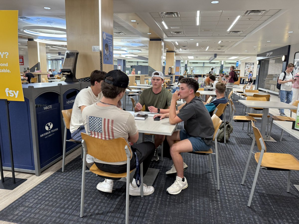 EHM_Apologetics's tweet image. Day 4 Chisholm Summit Community Church Utah Biblical Mission Trip. Students on an LDS campus having Gospel conversations with college students. Super proud of these youth and young adults! @we_are_maven