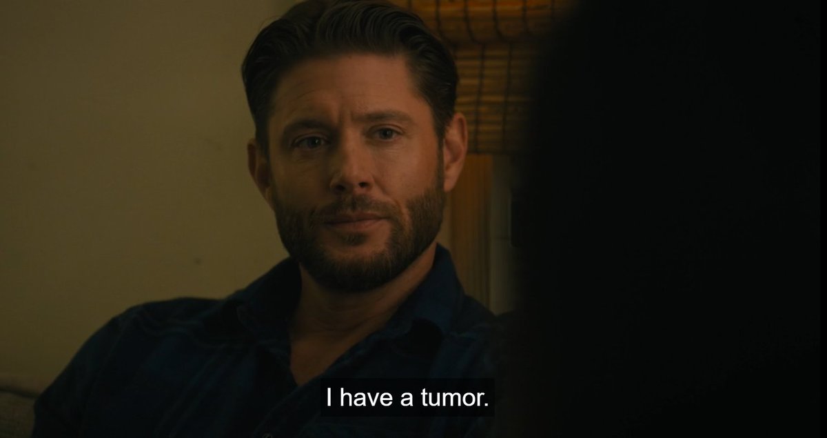 "I have a tumor."

look how soft and sincere his face is when he shares that, Jensen acting expressions you NEVER let me down not a single time in your life #Countdown #CountdownSpoilers