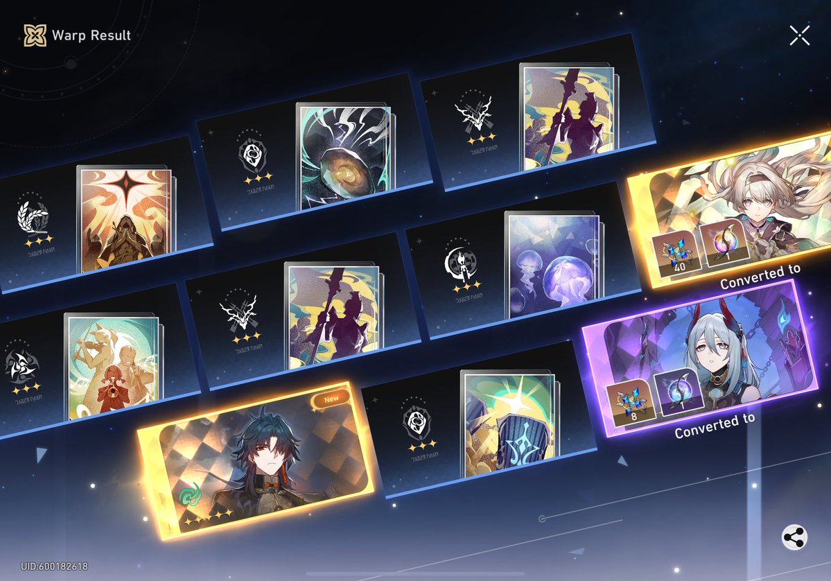 no13yangg's tweet image. I finally got e6 firefly after 280 pulls 😭 7 months of saving paid off
