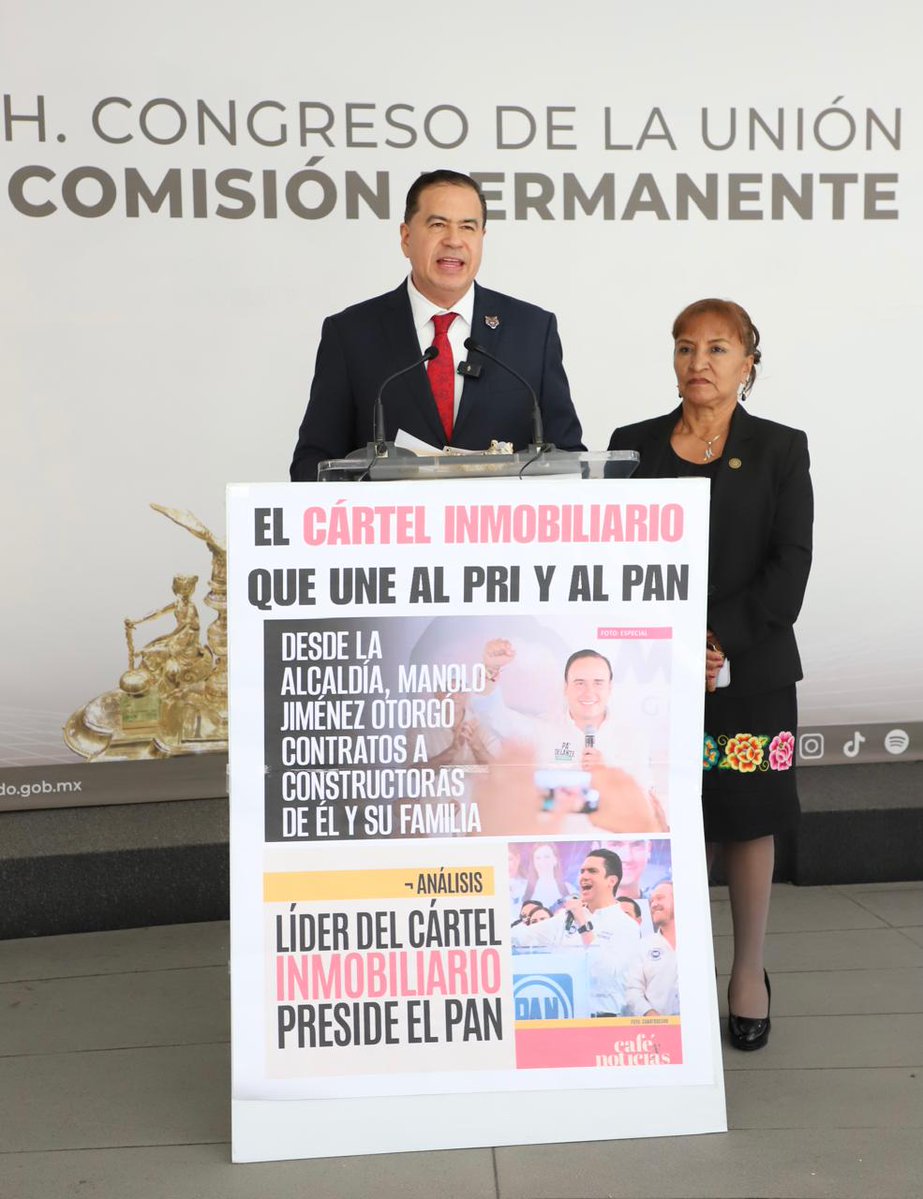 Diputadas y Diputados Petistas (@diputadosptmx) on Twitter photo 📢 #Checa || En conferencia de prensa, el dip. <a href="/RicardoMeb/">Ricardo MejíaBerdeja</a> presentó iniciativas para que la corrupción inmobiliaria sea considerada delito grave y amerite prisión preventiva oficiosa.
✅ Este delito, una de las redes más arraigadas y nocivas de la sociedad, lucran con el derecho 📢 #Checa || En conferencia de prensa, el dip. <a href="/RicardoMeb/">Ricardo MejíaBerdeja</a> presentó iniciativas para que la corrupción inmobiliaria sea considerada delito grave y amerite prisión preventiva oficiosa.
✅ Este delito, una de las redes más arraigadas y nocivas de la sociedad, lucran con el derecho