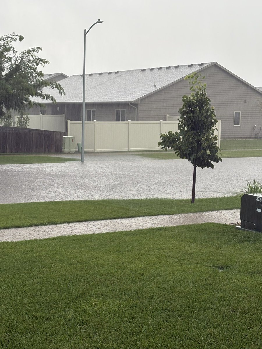 Storm sewer can’t keep up. Getting waves into my yard when vehicles drive by.