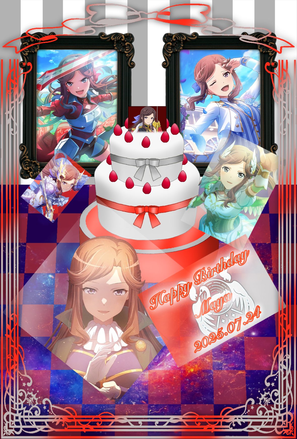 スタァライト　天堂真矢　バースデーイラスト キャンバスボード「少女☆歌劇 レヴュースタァライト -Re LIVE