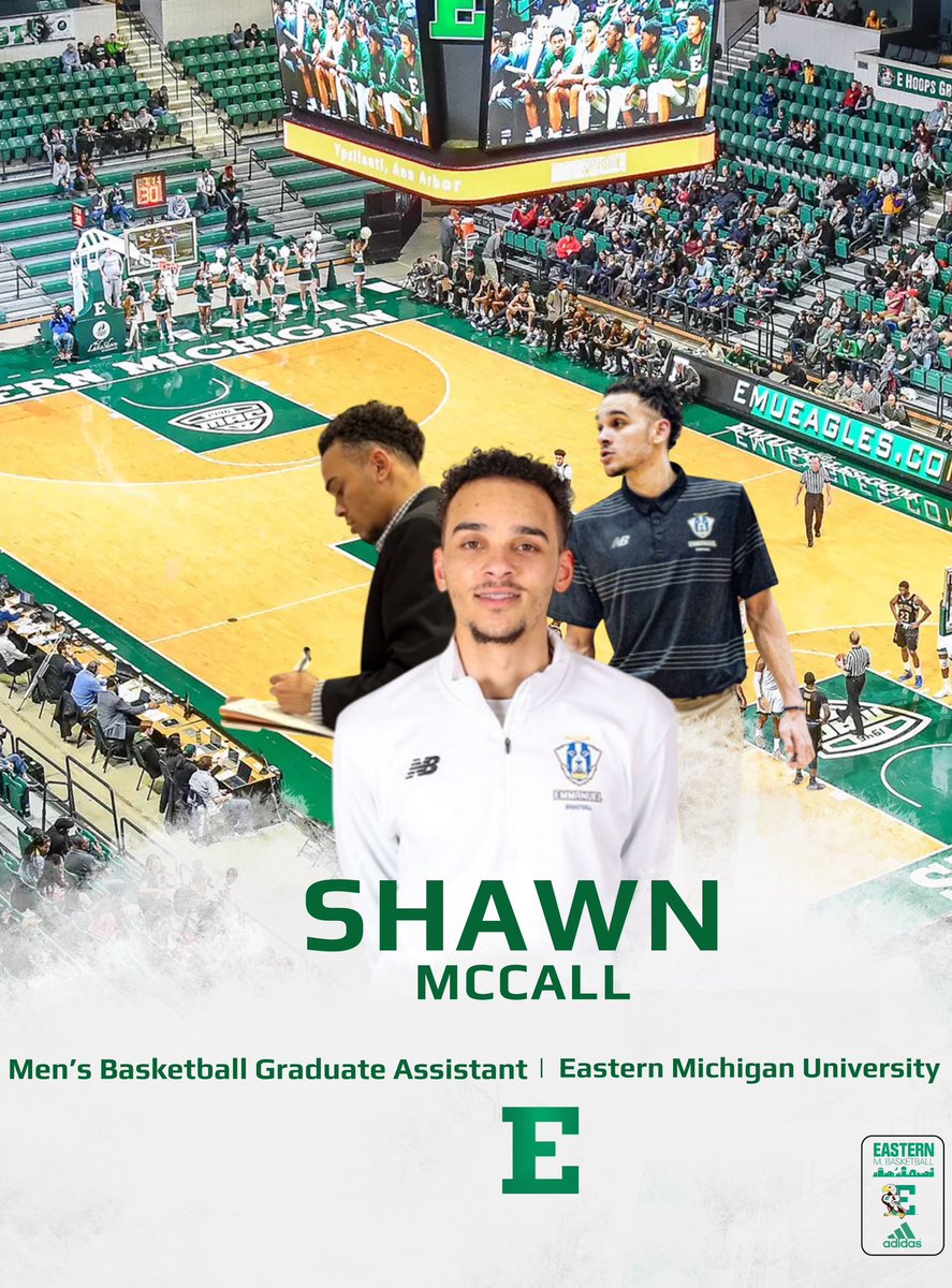 Shawn McCall (@mmccall100) on Twitter photo Next stop: Ypsilanti, MI📍 Extremely grateful for this opportunity to continue my coaching journey as a Men’s Basketball GA at Eastern Michigan University ! Let’s work <a href="/EMU_MBB/">Eastern Michigan Men's Basketball</a> 🦅 Next stop: Ypsilanti, MI📍 Extremely grateful for this opportunity to continue my coaching journey as a Men’s Basketball GA at Eastern Michigan University ! Let’s work <a href="/EMU_MBB/">Eastern Michigan Men's Basketball</a> 🦅