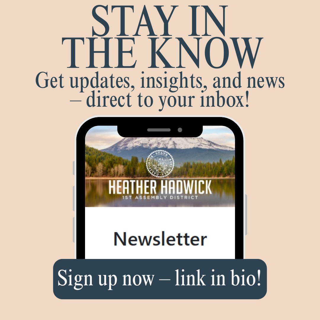 Assemblymember Heather Hadwick tweet media