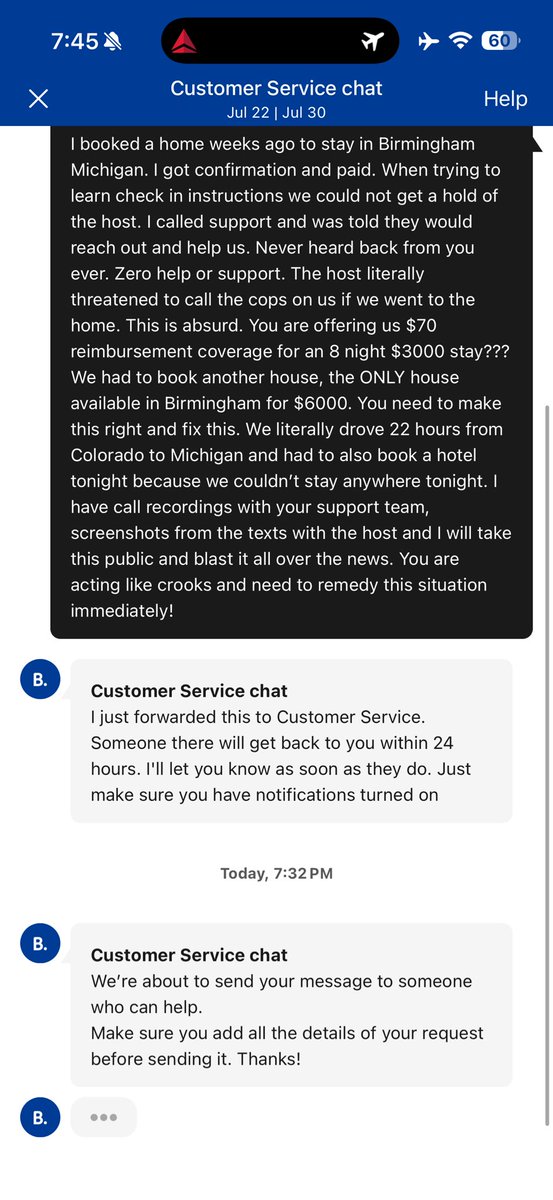 c3doyle's tweet photo. @bookingcom lol you guys are absurd - 24 hour turn around? https://t.co/Vu85aO6QmM