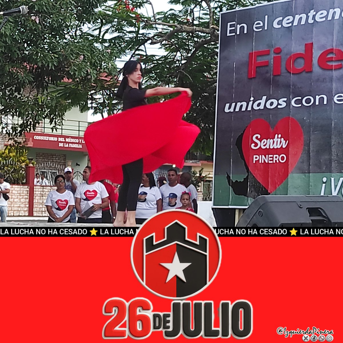 IzquierdaPinera's tweet image. Próximos al 26 de julio, pintemos nuestras redes de rojo❤️ y negro🖤, mostrando la unidad y la resistencia del pueblo cubano.
¡Que nuestra voz resuene fuerte! Sigamos juntos, porque #LaLuchaNoHaCesado.
#IzquierdaPinera 🤝 #IzquierdaLatina