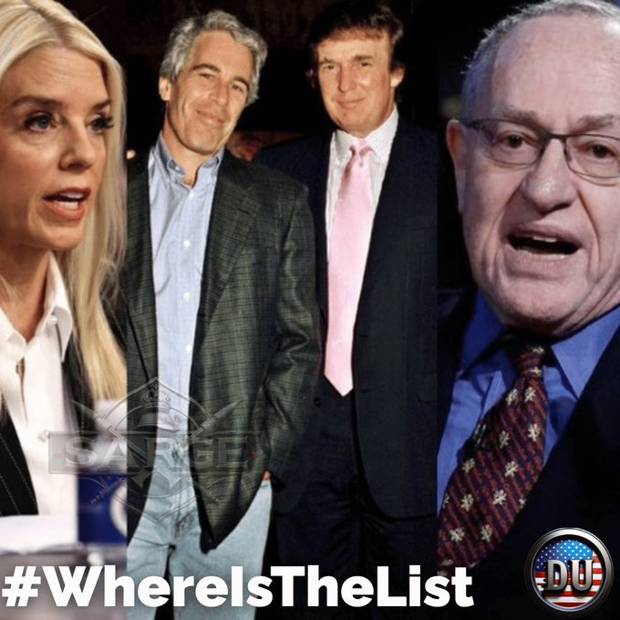 Now we all know Pam Bondi and Todd Blanche told Trump months ago his name is in the Jeffrey Epstein files. 

If Trump is truly innocent of any wrong doing he would have released those files weeks ago.

Trump is in the Epstein Files and it isn't because he is such a nice guy.