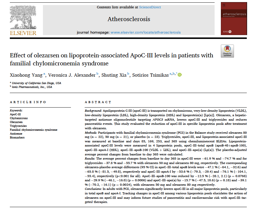 Lpa_Doc's tweet image. What are the chances of 2 Balance FCS papers coming out in the same day? Answer= 100% 😀 This one done @UCSDCardiology shows a novel technique to measure apoC-III in different lipoprotein pools and selective effect of olezarsen on total apoB (apoB-48+apoB-100) and apoA-I pools…