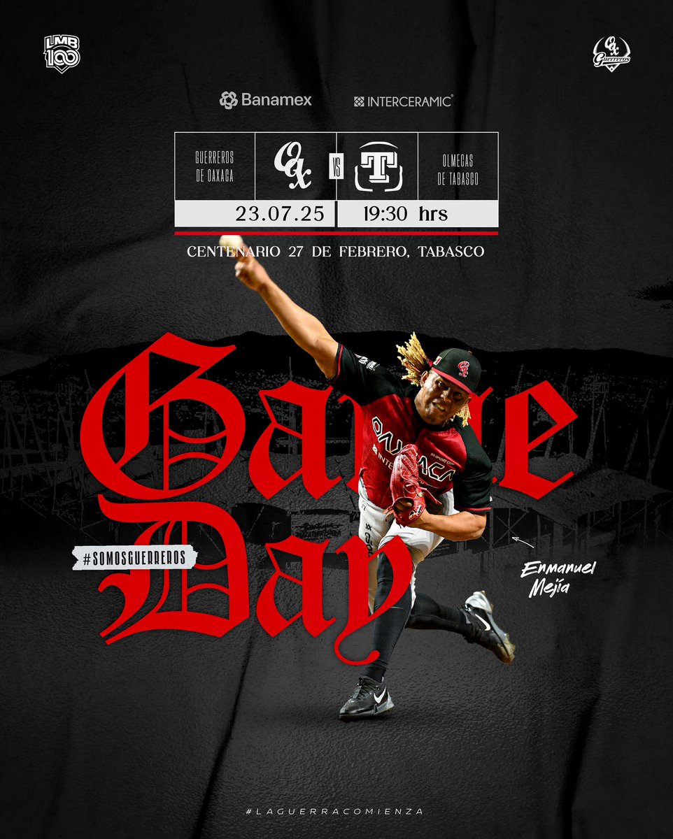 GuerrerosOax's tweet image. ⚔️¡La mira en el mismo objetivo: Asegurar Serie!😤
La Tropa tiene las armaduras listas para el segundo encuentro contra Olmecas de Tabasco🤜🏼🤛🏼
#LaGuerraComienza #SomosGuerreros⚔️
