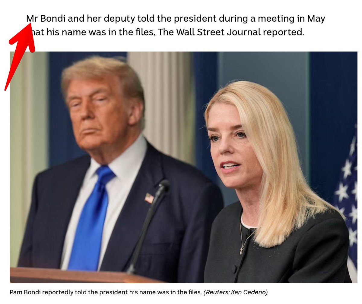 Woops - (try again with arrow this time)