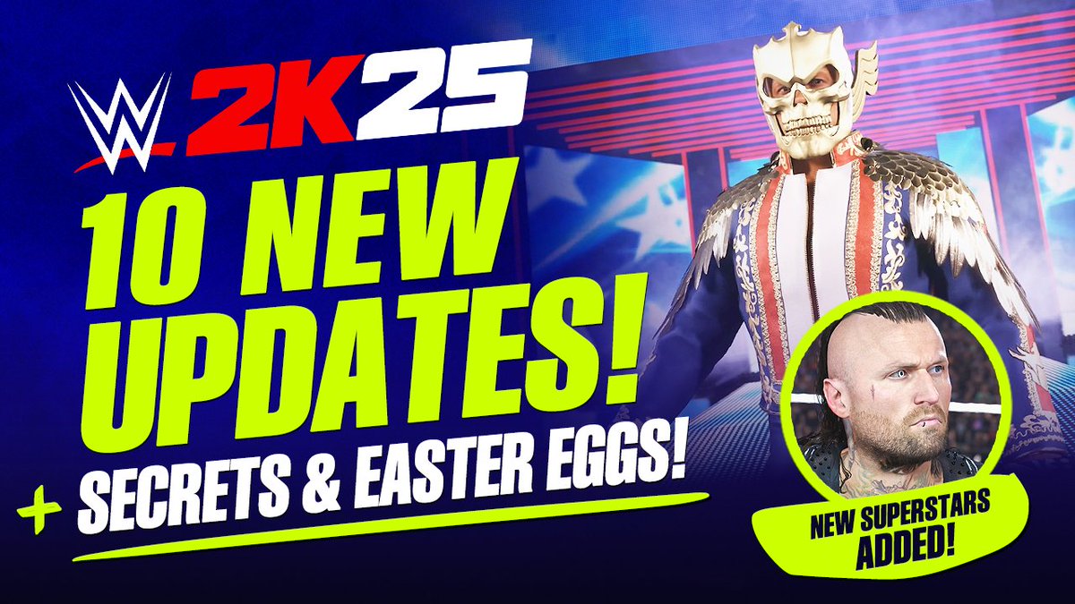 Smacktalks's tweet image. WWE 2K25: 10 New Updates, New Superstars, Secrets & Easter Eggs! (Fearless / WrestleMania 41 DLC)
youtube.com/watch?v=zJAwLG…