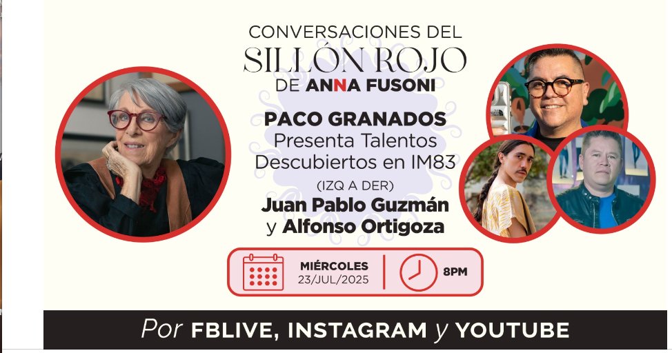 Siempre en busca de nuevos talentos...platicamos hoy en el Sillón Rojo con Paco Granados y dos diseñadores que trae a la palestra como nuevas marcas.

facebook.com/share/16u7kyER…