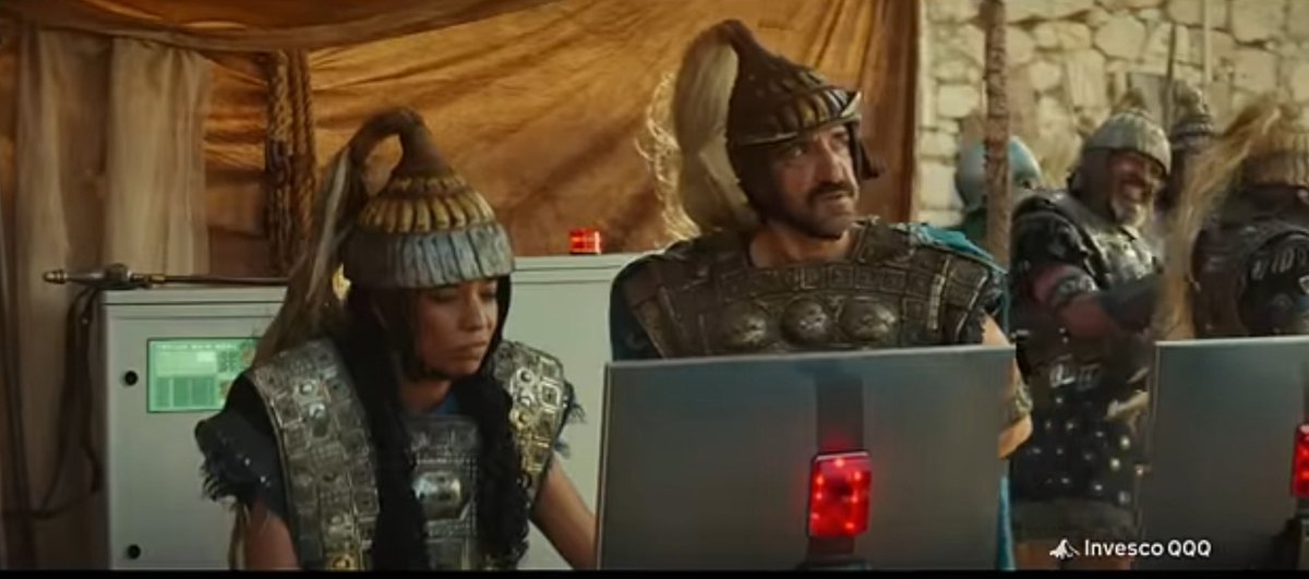 hekwoys's tweet image. How does an insurance ad have infinitely more accurate Mycenaean armor than a $250M Christopher Nolan film