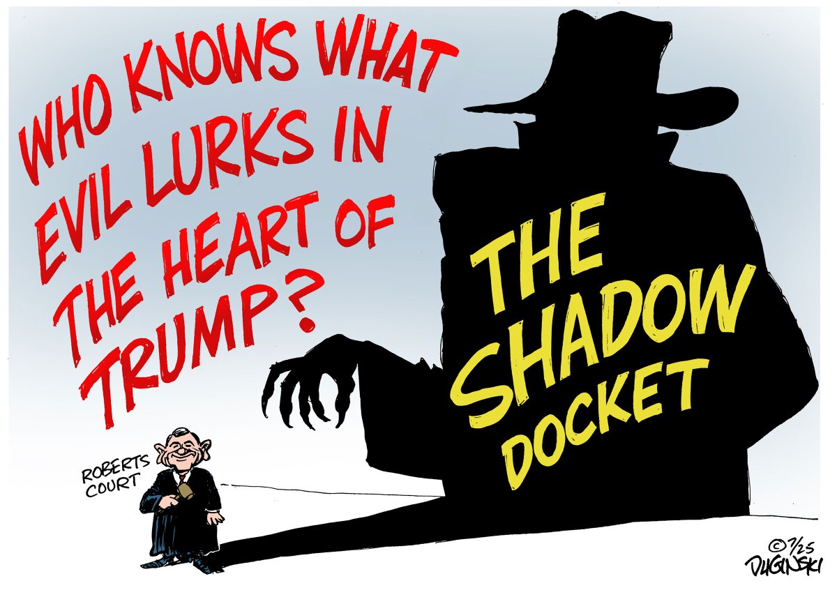 The U.S. Supreme Court keeps ruling in Trump's favor and enabling his vile agenda without a bit of explanation, using its emergency or "shadow" docket. #Trump #Resist #TrumpIsUnfitForOffice #ImpeachTrumpNOW #TrumpisaNationalDisgrace #SCOTUS