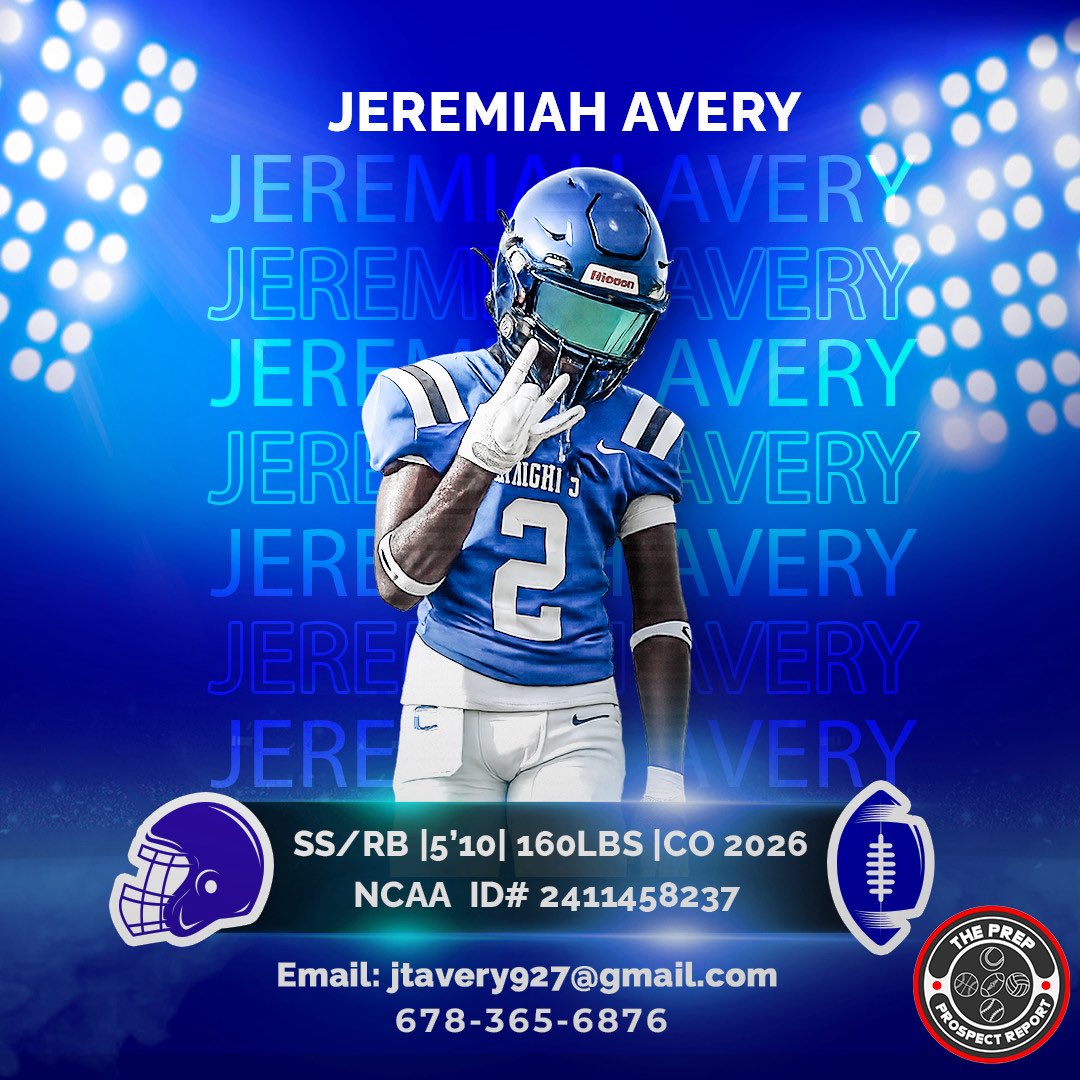 Jeremiah Avery is a standout high school football player at Community Christian High School in Stockbridge, GA. Known for his impressive agility and athleticism, playing running back, consistently showcasing his speed and quick thinking on the field. 

<a href="/J_Avery2/">Jeremiah Avery</a>