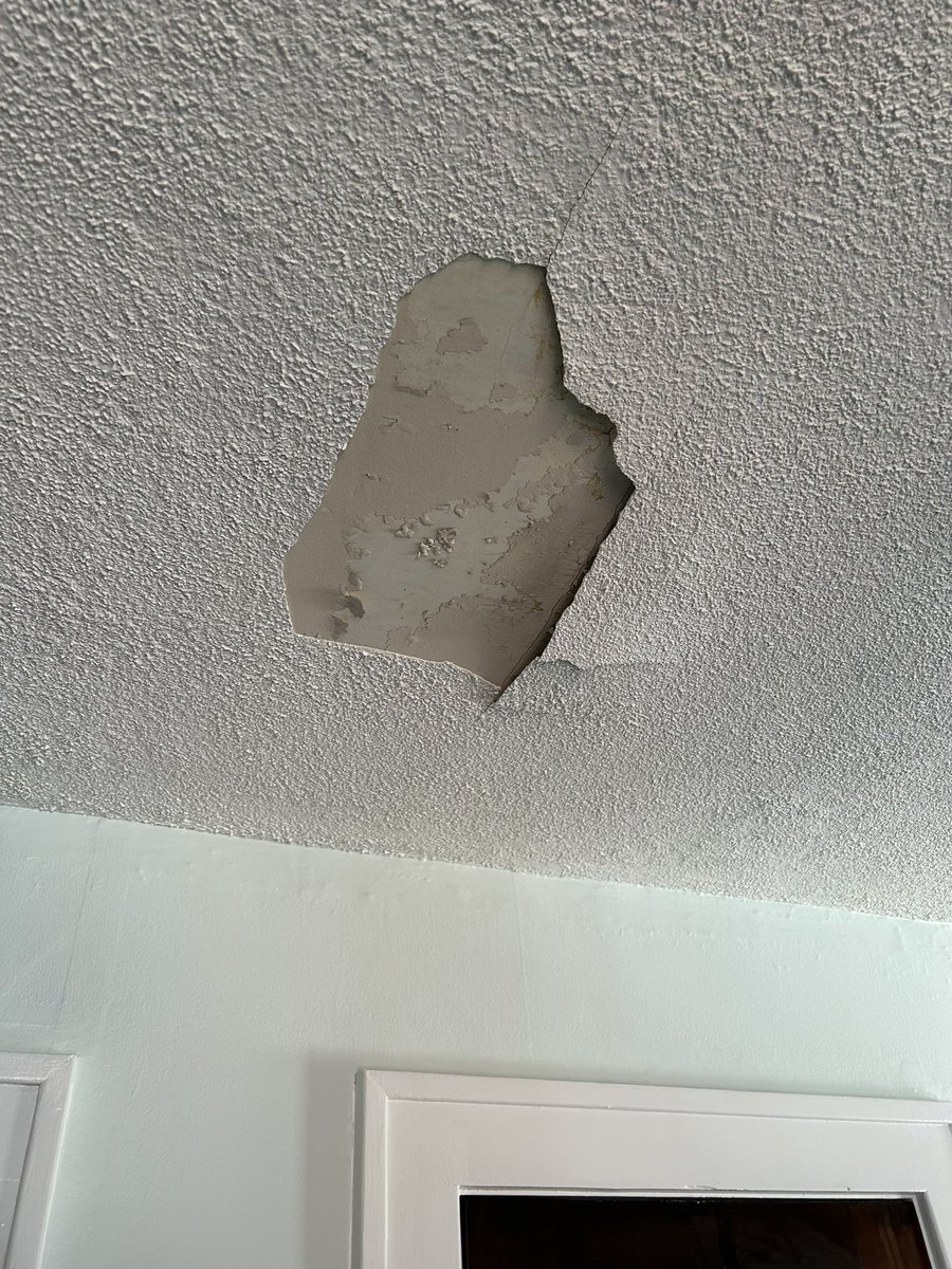 HZardoz's tweet image. The stairwell will be easy I said. Simple, barely an inconvenience.
Then the stucco comes down to add insult to injury.