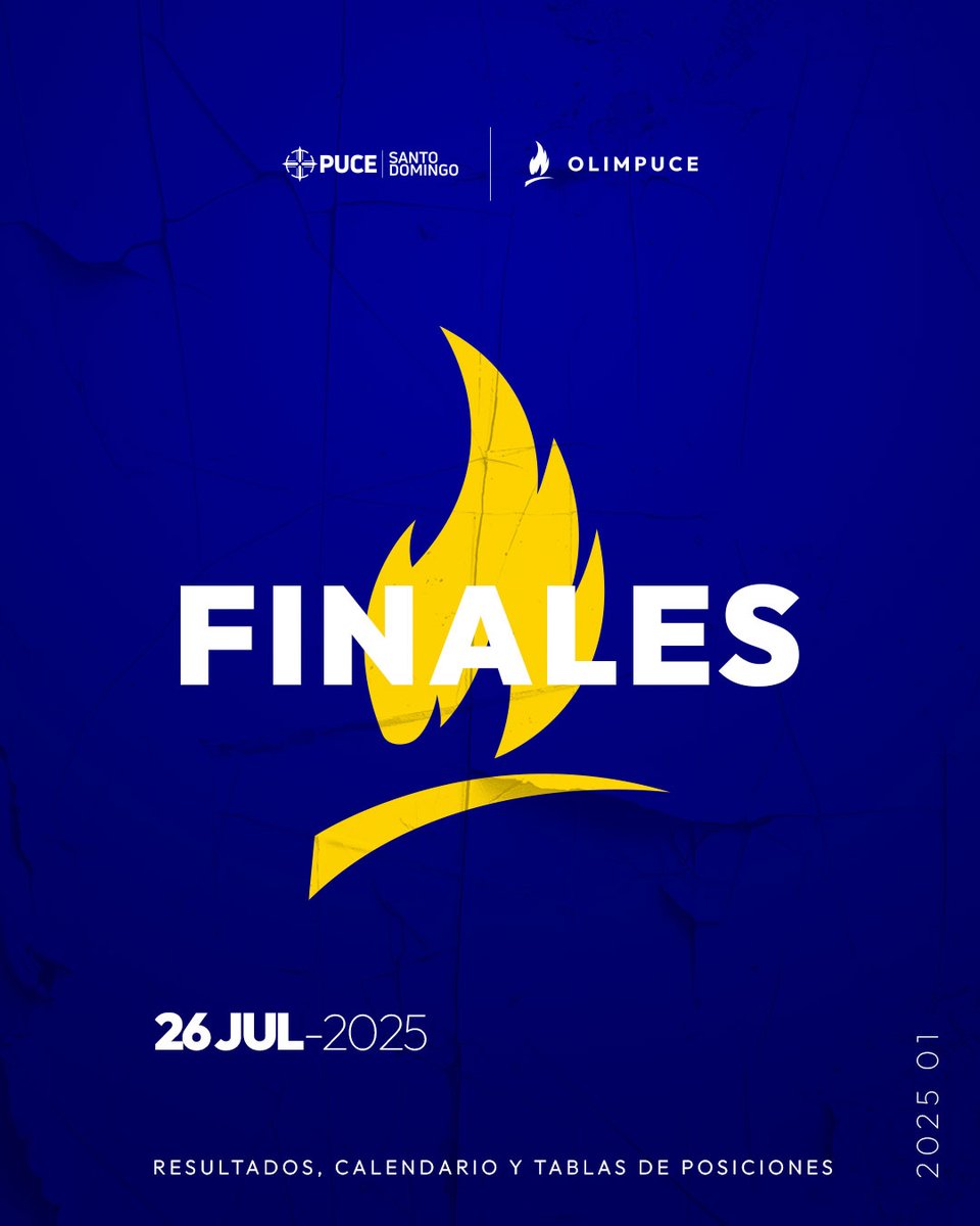 🥇🔥 ¡La emoción deportiva llega a su gran cierre!

Invitamos a toda la comunidad universitaria a vivir las finales de la Olimpuce 2025 y a acompañarnos en el acto de clausura y premiación, este sábado 26 de julio desde las 10h00 🏆🎊

La jornada iniciará en la cancha de