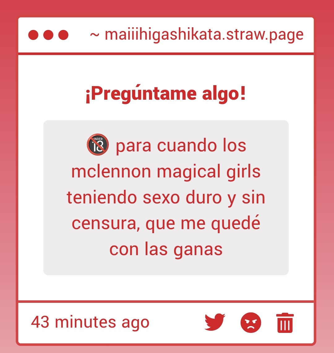 Msspiness's tweet image. Otra vez alguien anda horny porque todos los straws que acabo de recibir son de puro coito
Déjame acomodar mi vida y continuar con el AU, después vienen los setsitos