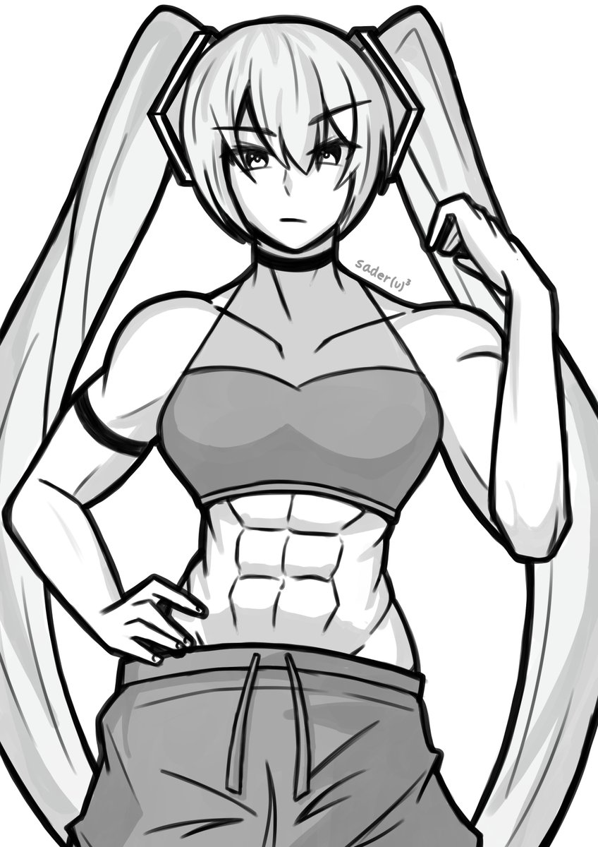 saderuuu's tweet image. buff miku... ＃初音ミク