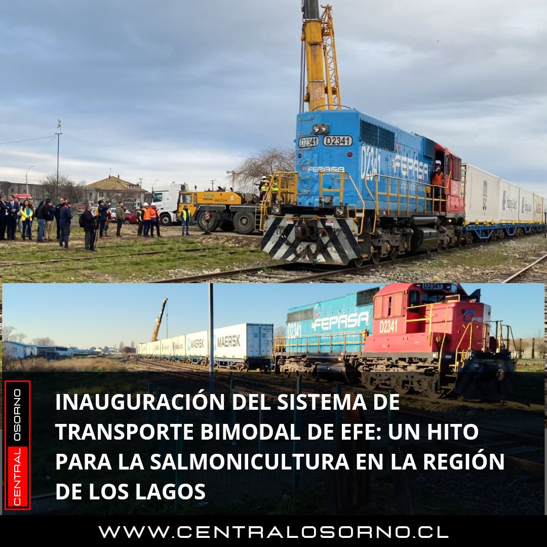 #FRUTILLAR | INAUGURACIÓN DEL SISTEMA DE TRANSPORTE BIMODAL DE #EFE: UN HITO PARA LA SALMONICULTURA EN LA REGIÓN DE LOS LAGOS
centralosorno.cl/frutillar-inau…