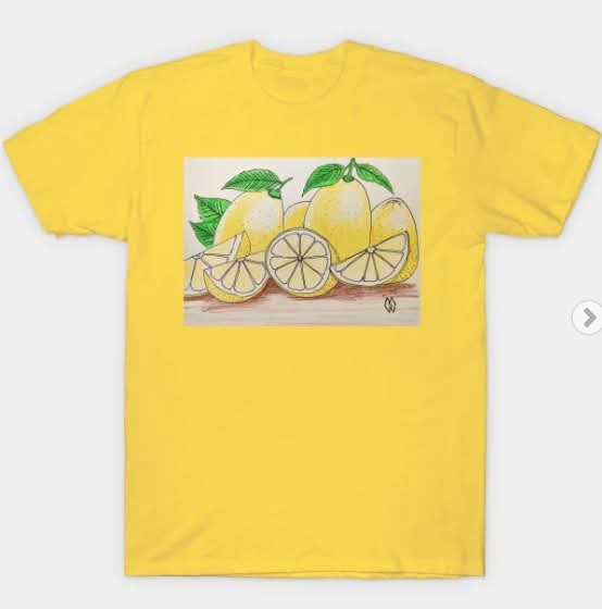 MattStarrFineA1's tweet photo. July 23rd is National Lemon Day. This is my drawing in a study of lemons with a t-shirt. https://t.co/3nX6DmIrLk
#mattstarrfineart #art #paintings #ArtForSale #artistic #artwork #BuyArtOnline #lemon #lemonaide #lemons #fruit #food #foodie #yellow #lemonjuice #lemonlime https://t.co/nheS7H2A8K