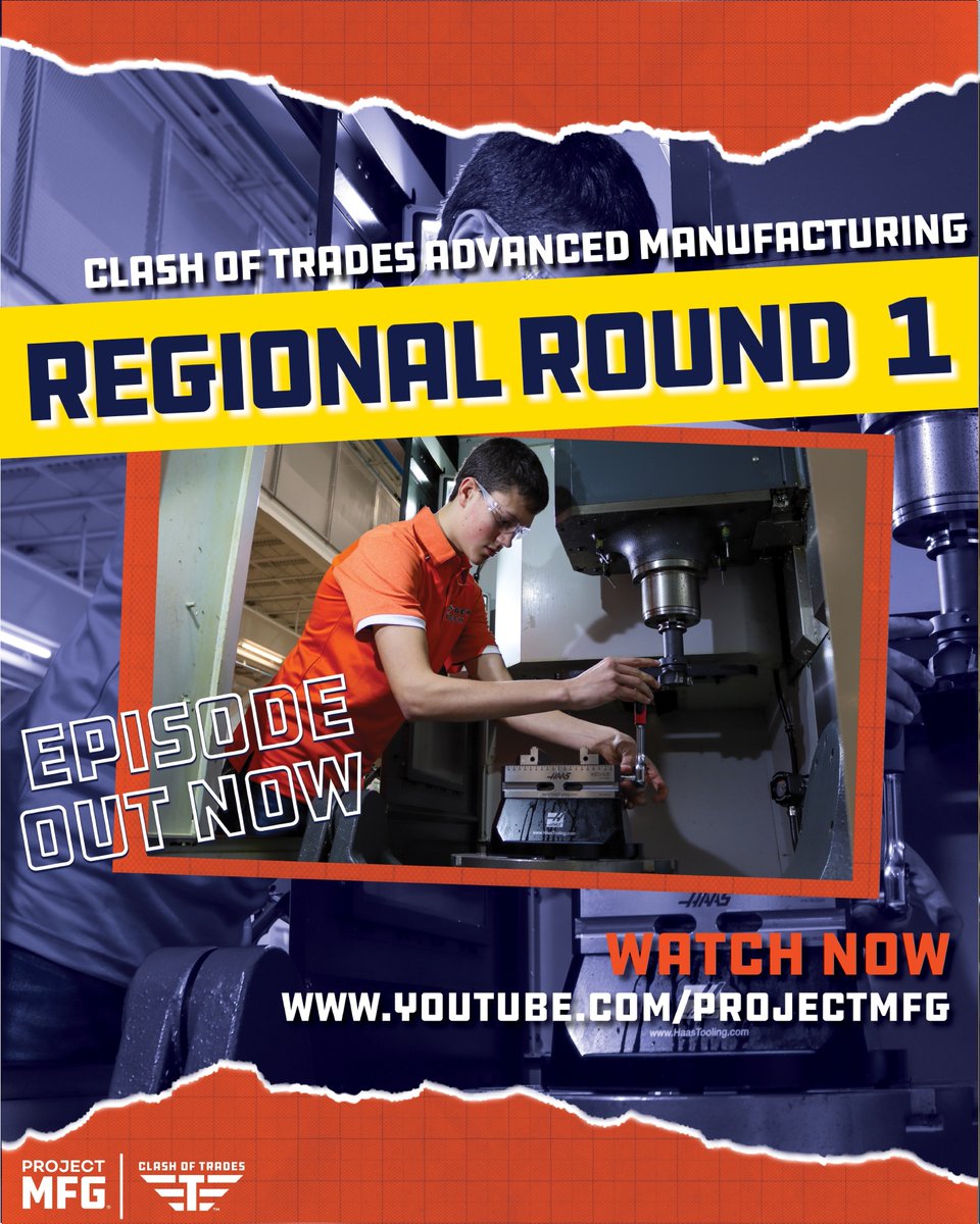 3…2…1…LIFTOFF! 🚀
Episode 1 of our Clash of Trades Advanced Manufacturing Series is officially LIVE on YouTube.

The mission begins with the first 3 teams at Ozark Technical Community College in Springfield, Missouri📍 loom.ly/scouFjs

#Youtube #Premier #OutNow