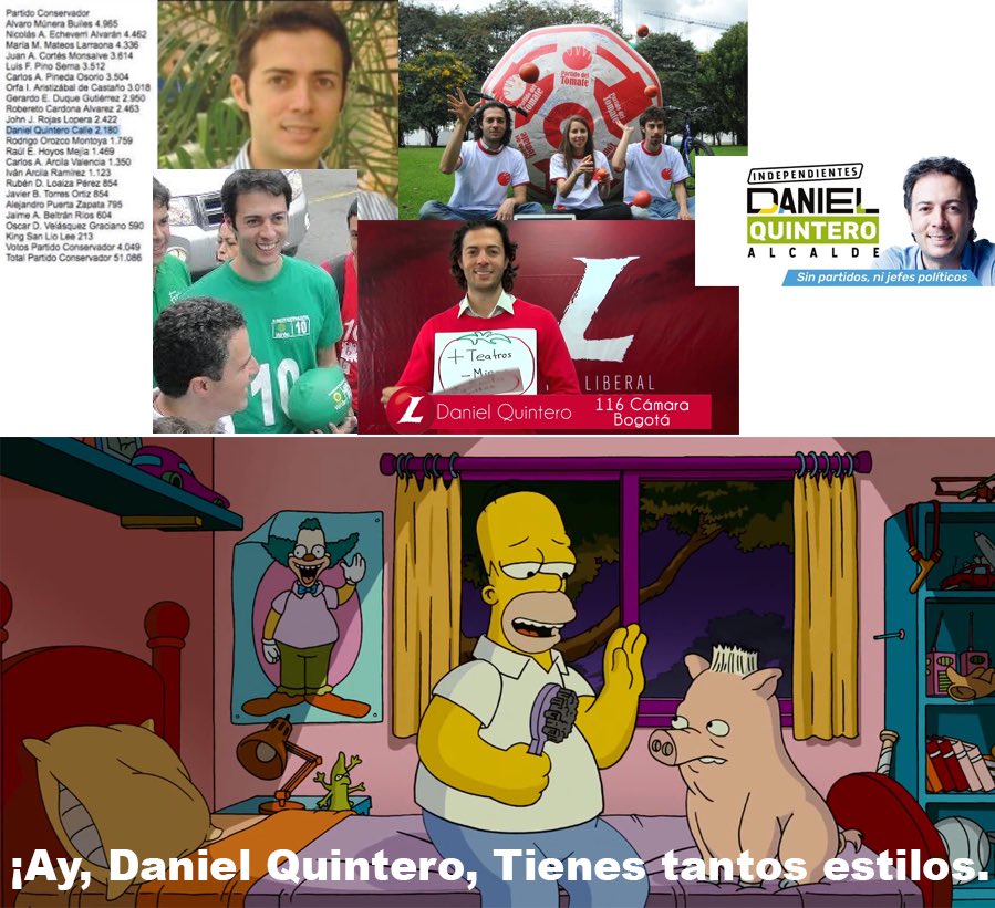 luispelaezj's tweet image. El pre candidato podrá ser: conservador, tomate, liberal, verde, “independiente”
Pero nunca una persona confiable.