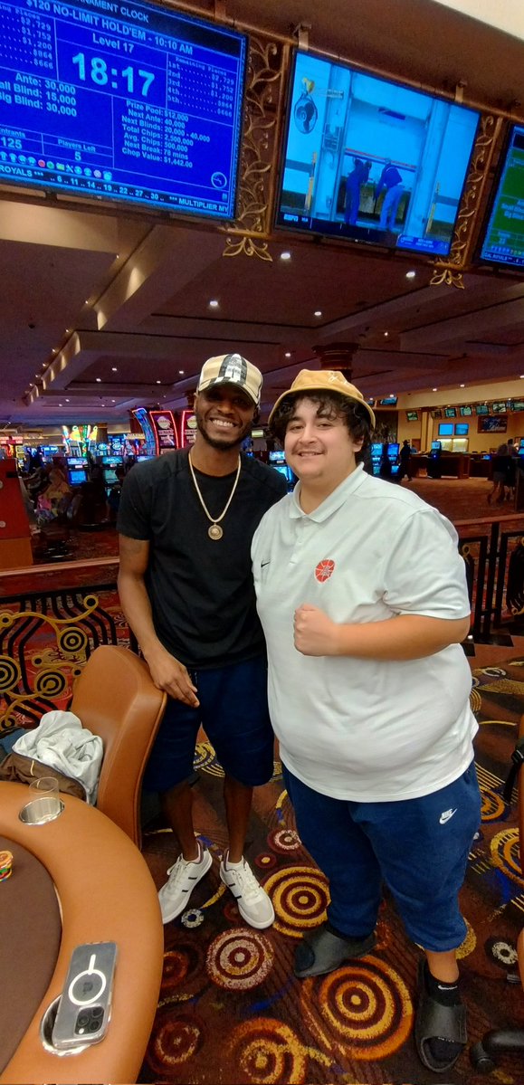 SPPokr's tweet image. Congratulations to Pierce and Jacob for taking part in the 5-way ICM chop that wrapped up our $120 NLH Tournament this morning! We had 125 entries with a $12,000 prize pool. @southpointlv #MorningGrind #Coffeeandpoker #ALLIN