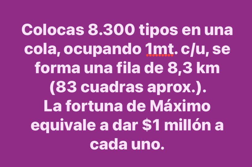 $ 8.300 millones??!! 
No me imagino ver tanta plata!🤦🏻‍♂️
-Te doy una idea 👇