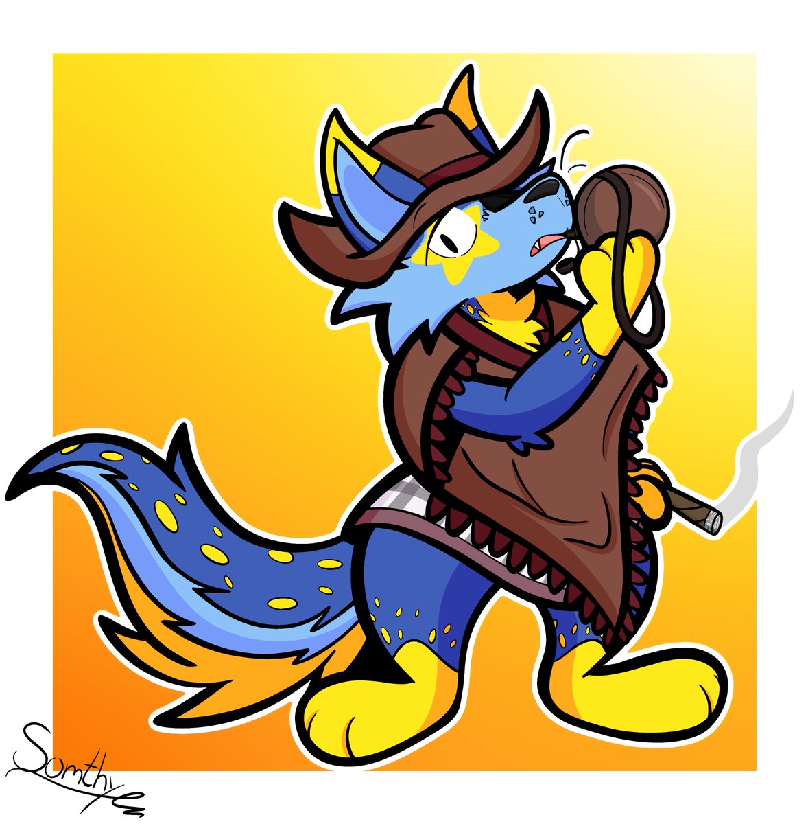 MiyolyleSomthy's tweet image. Art Fight 2025 Attack #11
Sheriff Aero!!

Character belongs to @Fuzzbyroo