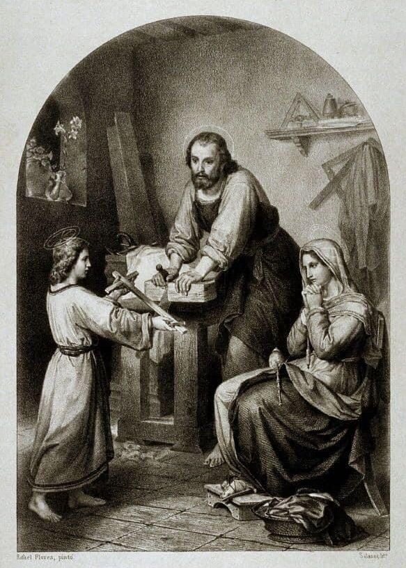 Ashley082010's tweet image. The greatest school of virtue was a humble home, with three hearts turned to Heaven.