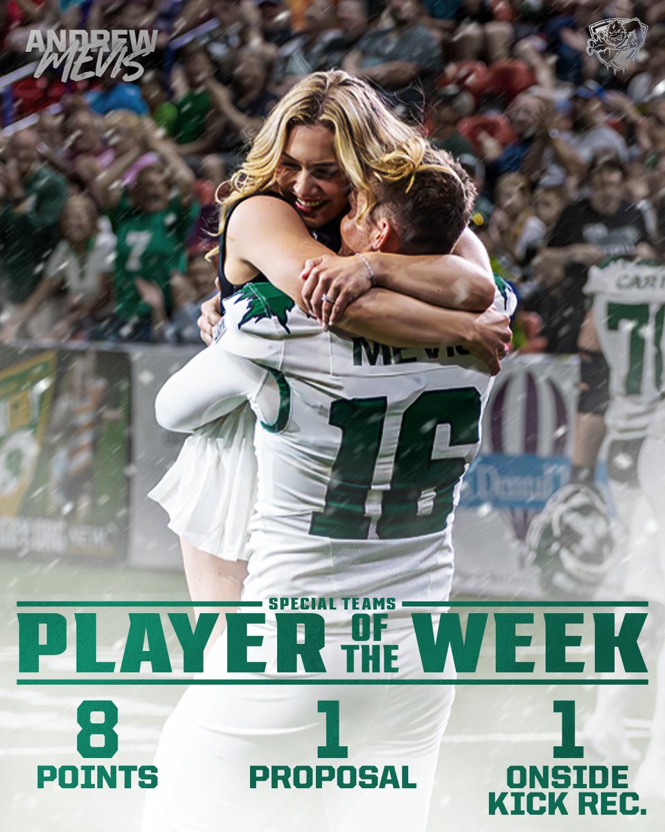 What a week for Andrew Mevis!

Congratulations are in order once again for the IFL Special Teams Player of the Week
#GoBlizz