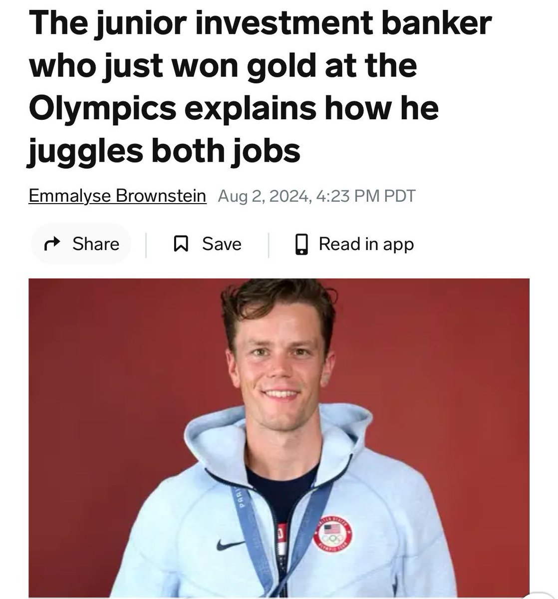 BoringBiz_'s tweet image. Reminder that a junior investment banker won gold at the Olympics while working 80 hours a week to align logos for his Managing Director

You can just do things.