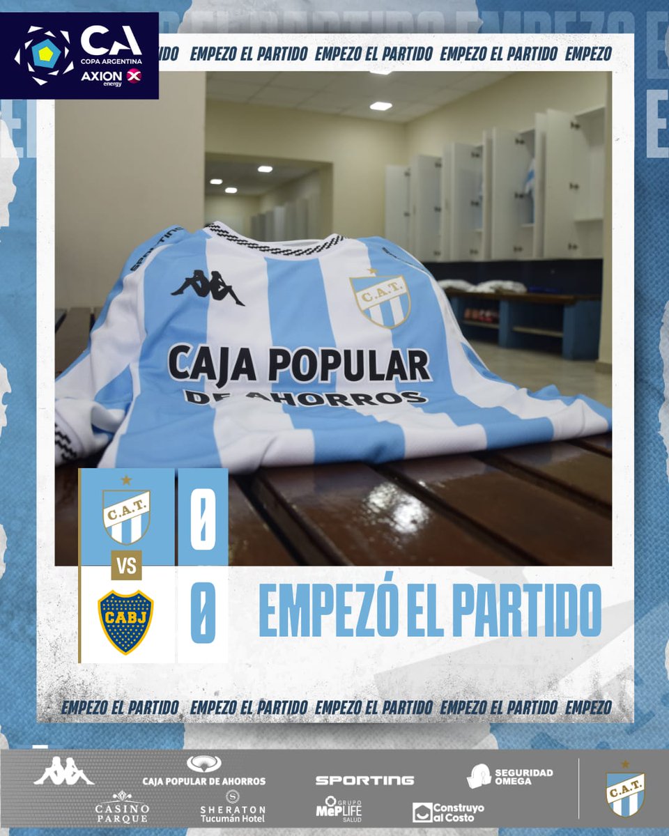 #CopaArgentina [16avos de Final]

🔛 ¡Comenzó el partido en el Estadio Único Madre de Ciudades!

⚽ #Atlético - Boca

#VamosDecano 🩵🤍