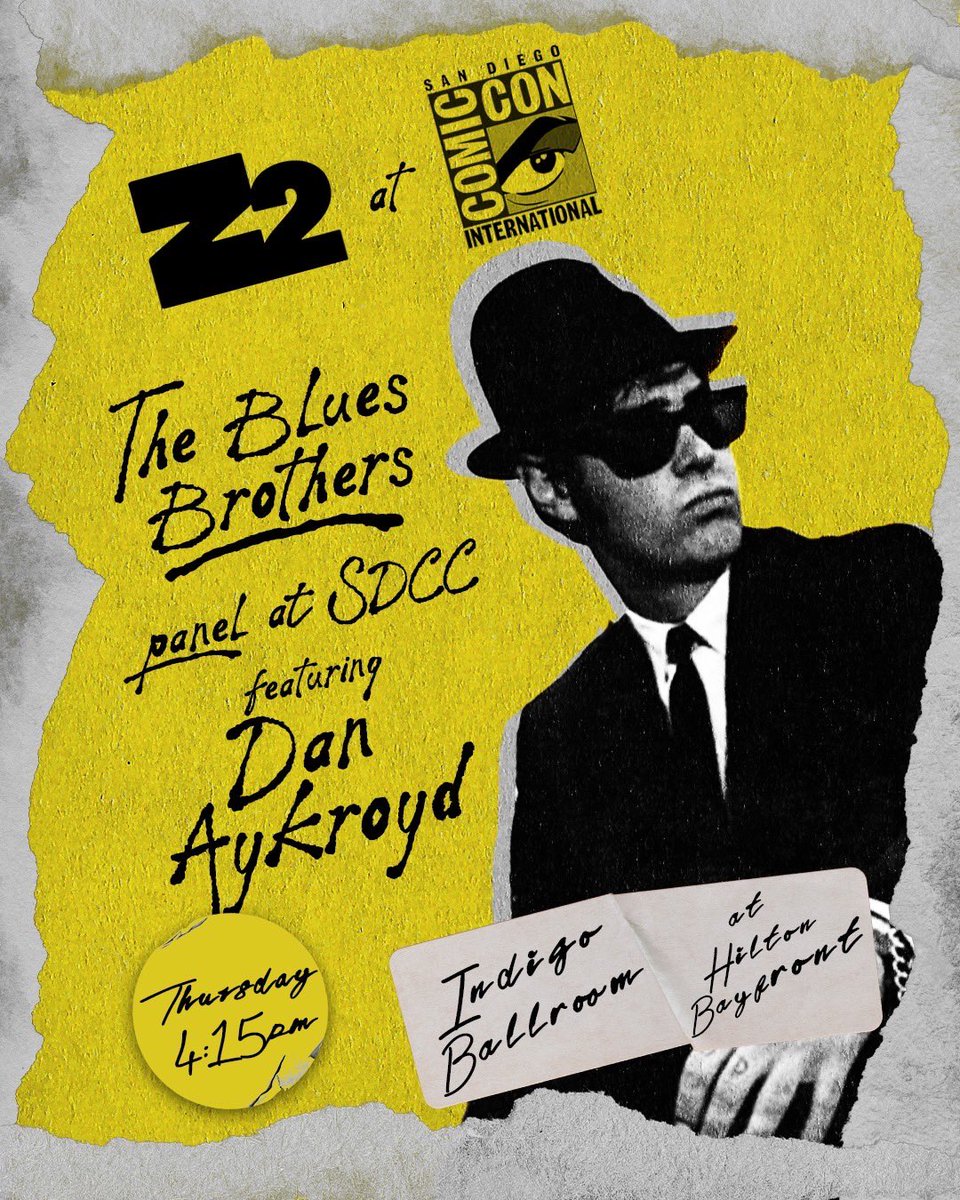 Partying with the head at Comic Con in San Diego today! Hosting a panel for the new Blues Brothers graphic novel co written by my daughter @stellaaykroyd. Jake and Elwood ride again!

#bluesbrothersofficial