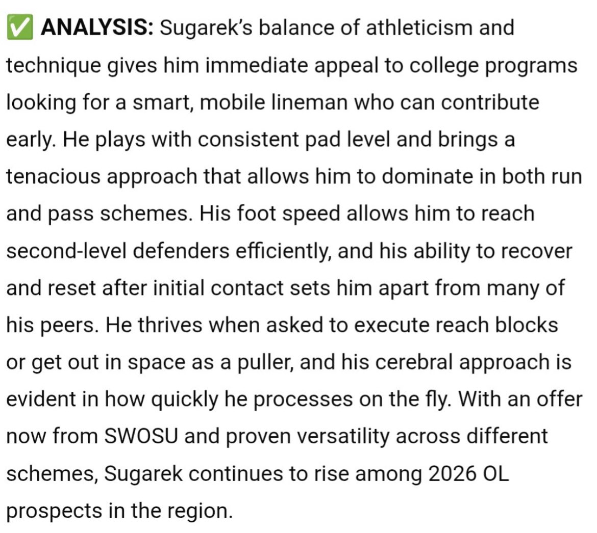 Thank you <a href="/sixstarfootball/">Six Star Football | PLUS+</a> for the write up! 
<a href="/BarryNewton18/">Barry Newton</a> <a href="/JoeSexton34/">Joe Sexton</a> <a href="/CoachTolly/">Duane Toliver 🌵🌵</a> <a href="/Nick15Gerb/">Nick Gerber</a> <a href="/LibertyRecruits/">Lubbock-Cooper Liberty Recruiting</a>