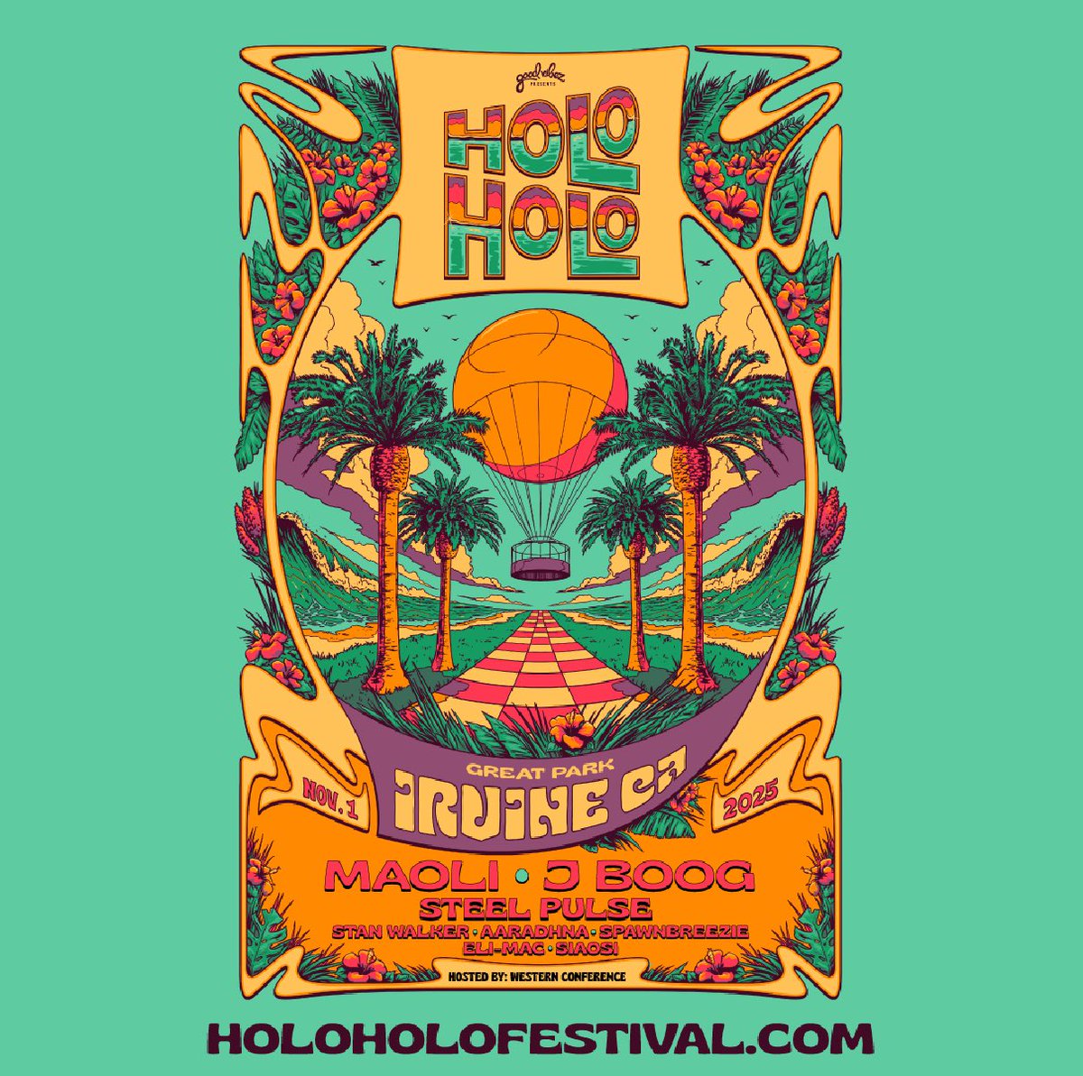therealelimac's tweet photo. YOOOOO ORANGE COUNTY!!! 
🤙🏽😎🤙🏽
We’re stoked to be apart of the first ever @holoholofest coming to Irvine, CA!!

🌺 November 1, 2025 🌺

🥳🥳🥳
Tickets on sale this Friday 10am!! 
🎟️🎟️🎟️
https://t.co/L2BdxgK1rg https://t.co/mnFHCTu88M
