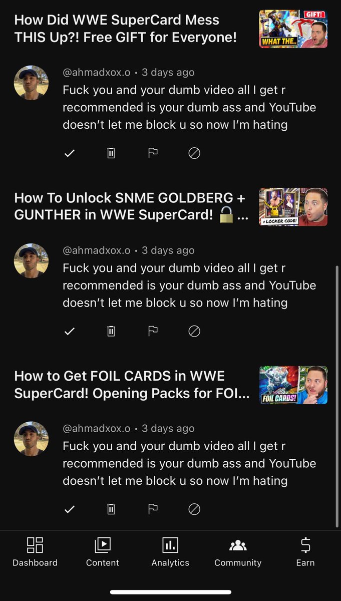 Hey guys do you think he likes my content?