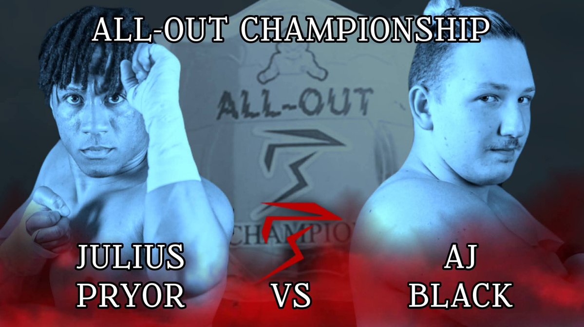 ProSouth_'s tweet image. The All-Out Championship is on the line this Friday! AJ Black gets his rematch with Julius Pryor! Both men have been at a stalemate going into this event! Does Pryor retain or will we crown a new champ?