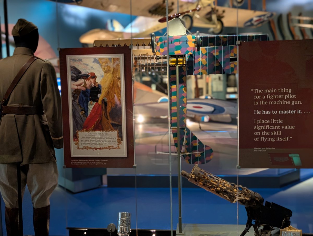 Jonathan Meyer (@familyvisitdc) on Twitter photo <a href="/timfarmer/">Tim Farmer</a> A new WWI gallery opens at Smithsonian National Air and Space Museum on Monday.
Demonstrates synchronized machine gun fire through the propeller and popular planes and personalities of WWI aviation. <a href="/timfarmer/">Tim Farmer</a> A new WWI gallery opens at Smithsonian National Air and Space Museum on Monday.
Demonstrates synchronized machine gun fire through the propeller and popular planes and personalities of WWI aviation.