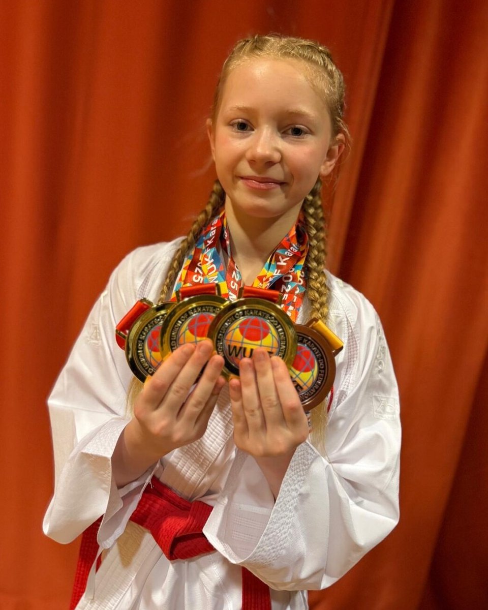 WCPO's tweet image. How cool! These West Chester martial arts students brought home some gold while representing Team USA in the World Karate Championships in Sweden. Learn more about them here: bit.ly/4lHiHpI
