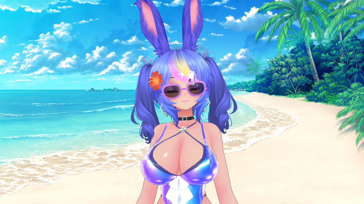 mallow_VT's tweet image. 𝗨𝗣𝗗𝗔𝗧𝗘𝗦: I've added features to my Summer model!
🌞💙🍬🐰💙🌞
- Bunny features: Ears and Tail +
- Tan Toggle: Redeemable as "Toasted Mallow" +
- Glasses Toggle (Manual)
+ Permanent feature to all my 3D models as of now.
#Vtubers #VtuberEN #ENVtuber
