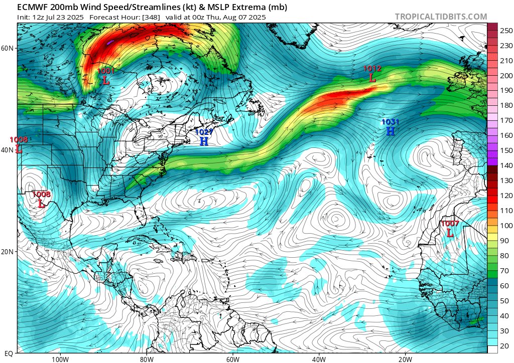 Weatherunited1's tweet image. This is only early August. We’ll see how model runs trend in coming weeks. But that one is a big strong, tropical wave.
@FloridaTropics1 @alexballer751 @tropicalupdate @rushtropicalwx #tropics #Tropicswx #HurricaneSeason