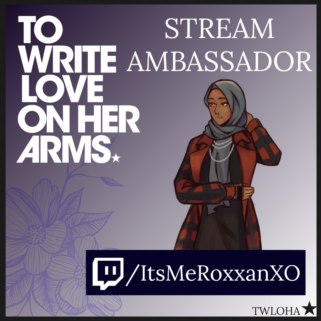 🗣️📢This just in The Party Shack was sent a letter from <a href="/TWLOHA/">TWLOHA</a>......

Your Hostess, Roxxan got accepted to be a To Write Love On Her Arms Stream Ambassador for 2025-2026!!! 

Thank you for believing in me. Thank you for showing up for myself and others.